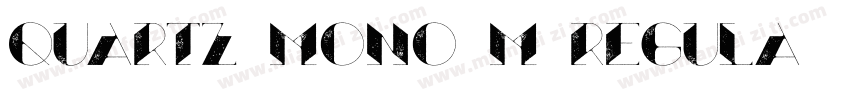 Quartz Mono M Regula字体转换
